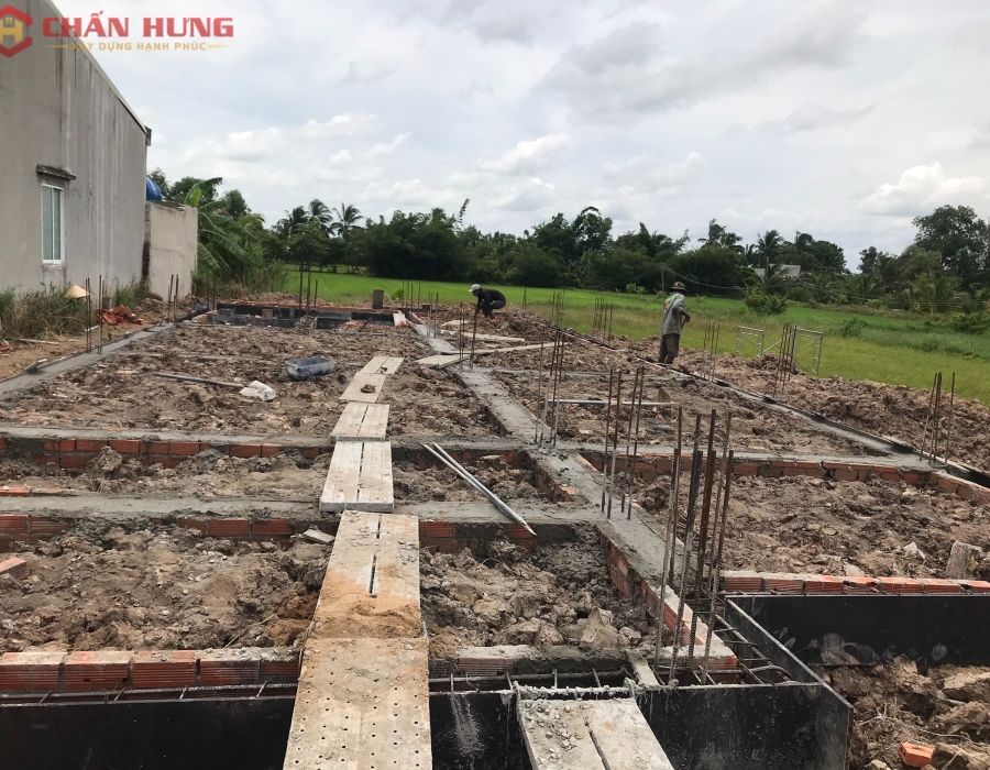 Thi công xây nhà trọn gói - Chị Hằng Long An