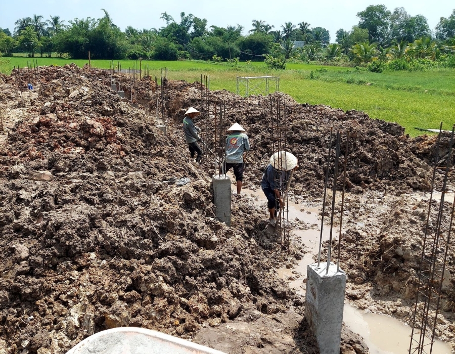 Thi công xây nhà trọn gói - Chị Hằng Long An