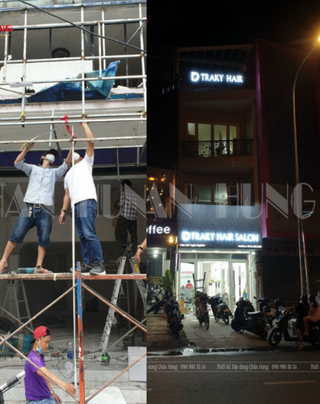 Sửa chữa cải tạo hệ thống showroom tóc quận 1 Tphcm